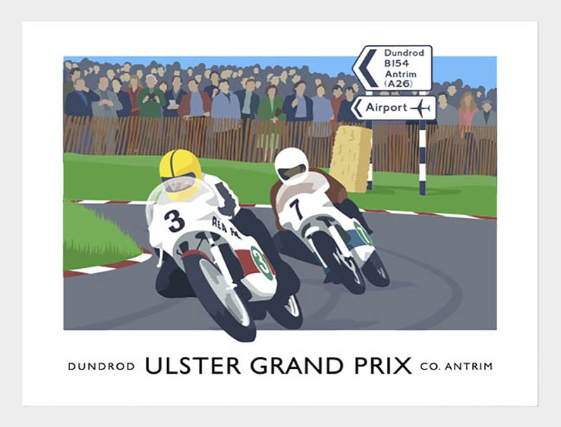 Sport - Ulster Grand Prix Dundrod Frame White 70x50