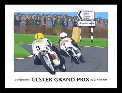Sport - Ulster Grand Prix Dundrod Frame Black 40x30  No Mount