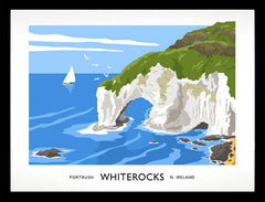 Co Antrim - Whiterocks Portrush Frame Black 70x50