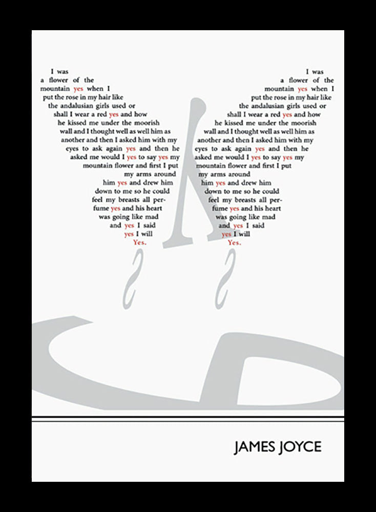 James Joyce - Yes-38 x 53.5-Flat Black Frame