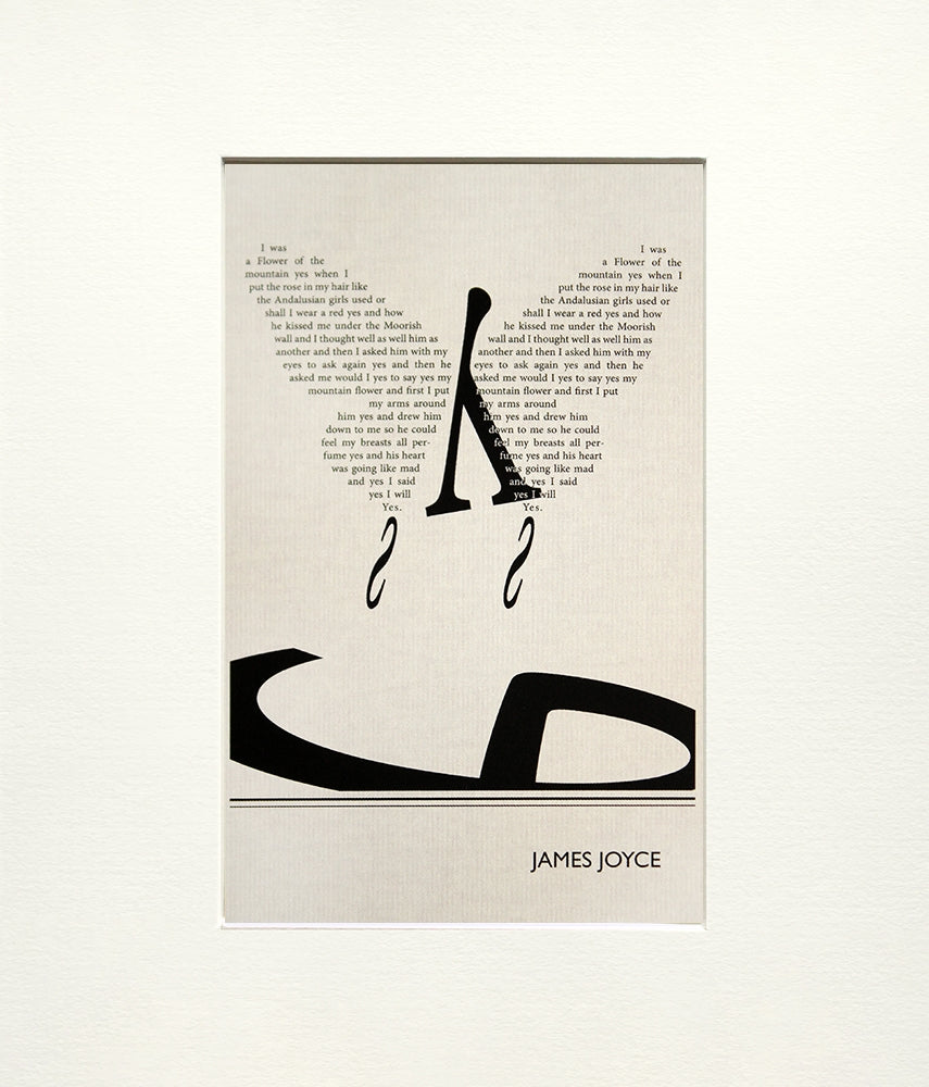 Postcard - James Joyce - Unframed