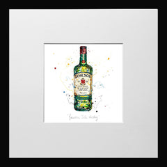 Print Open Edition Drinks - Jameson Irish Whiskey-12 x 12-Small Flat Black Frame