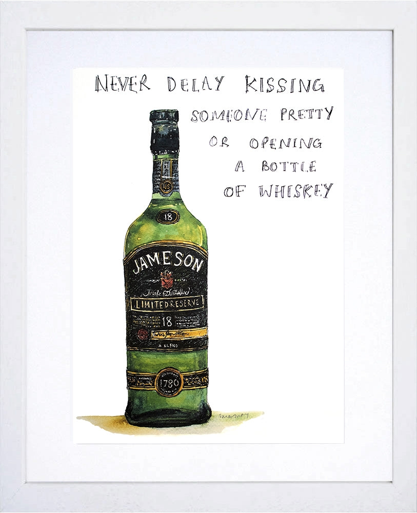 Drinks Whiskey - Jameson White Frame
