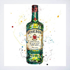 Print Open Edition Drinks - Jameson Irish Whiskey-30 x 30-White Box Frame (No Mount)