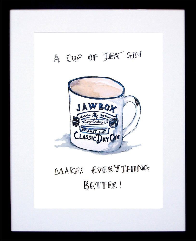 Gin - Jawbox Cup Of Gin Black Frame