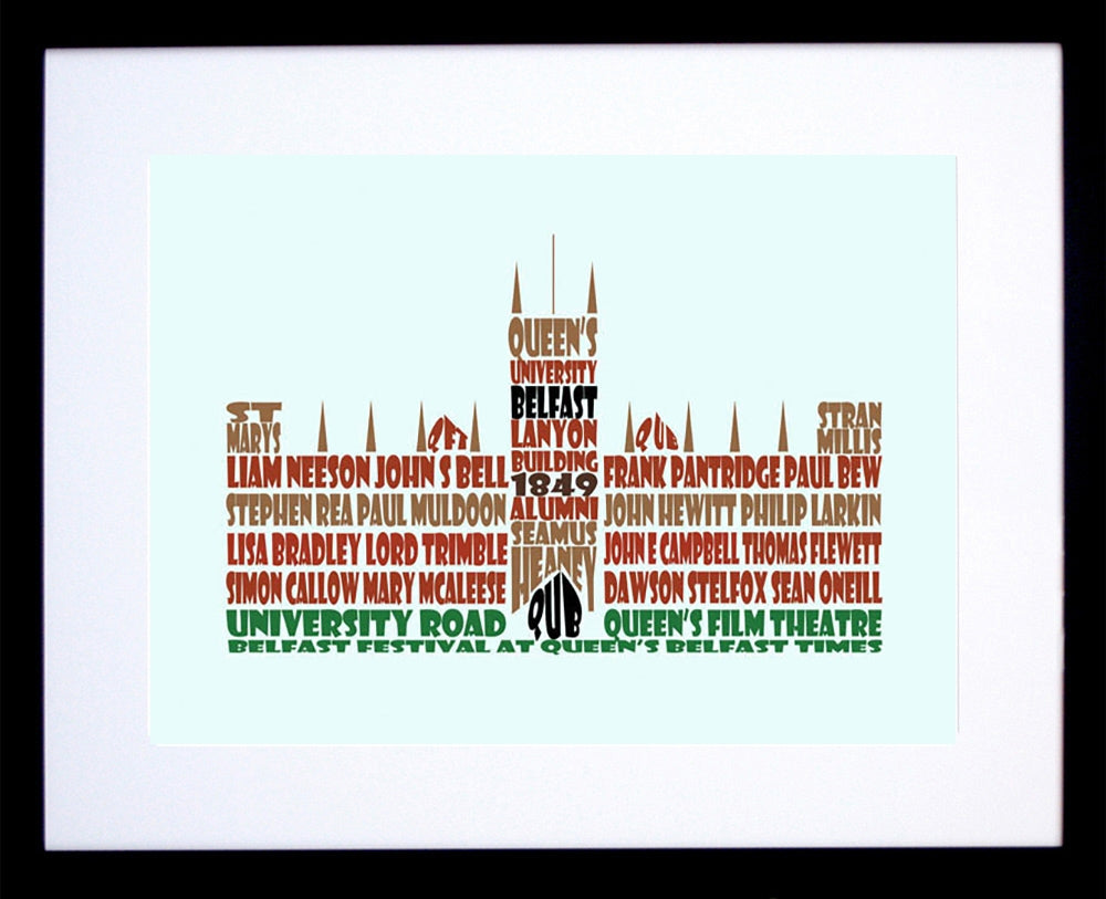 Queens Alumni Frame Black