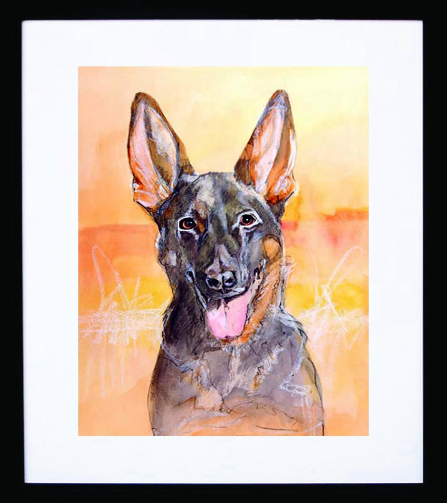 German Shepherd Framed
