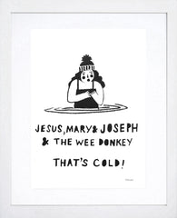 Other - Jesus, Mary And Joseph White Frame