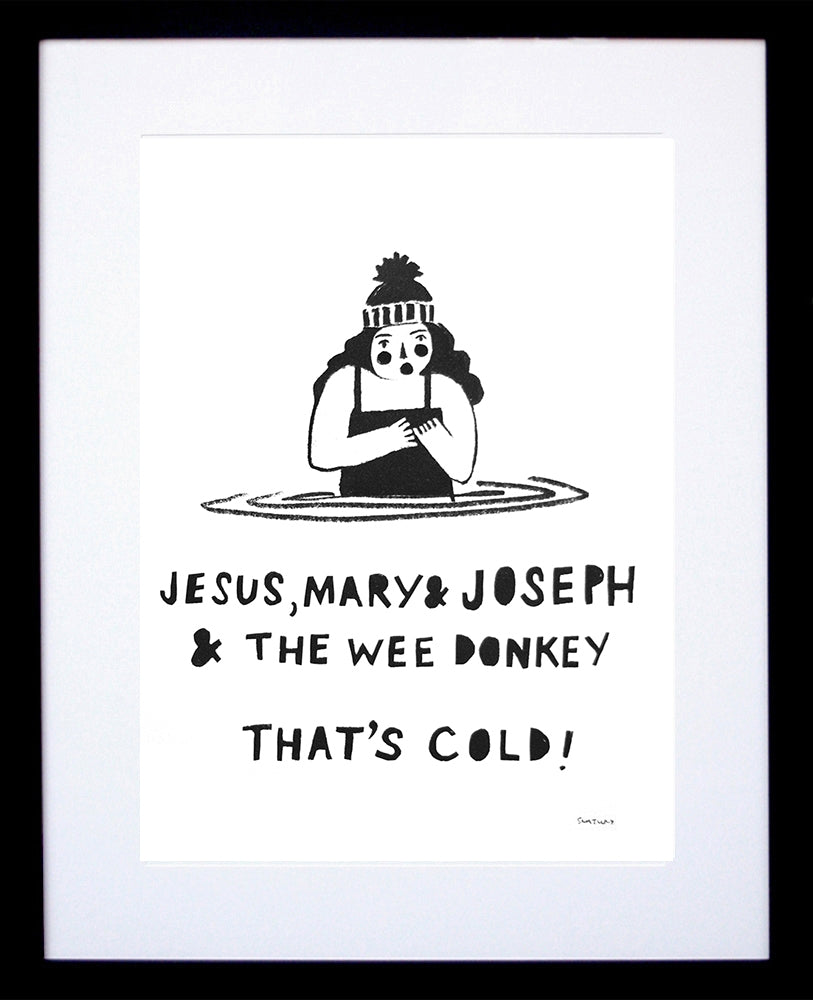 Other - Jesus, Mary And Joseph Black Frame