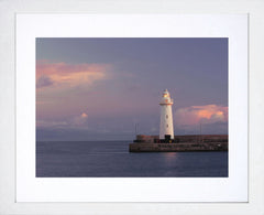 Co Down - Donaghadee Lighthouse Frame White