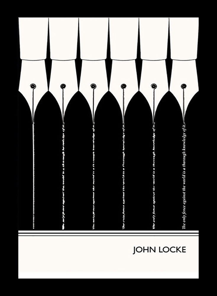 John Locke - Knowledge -38 x 53.5-Flat Black Frame