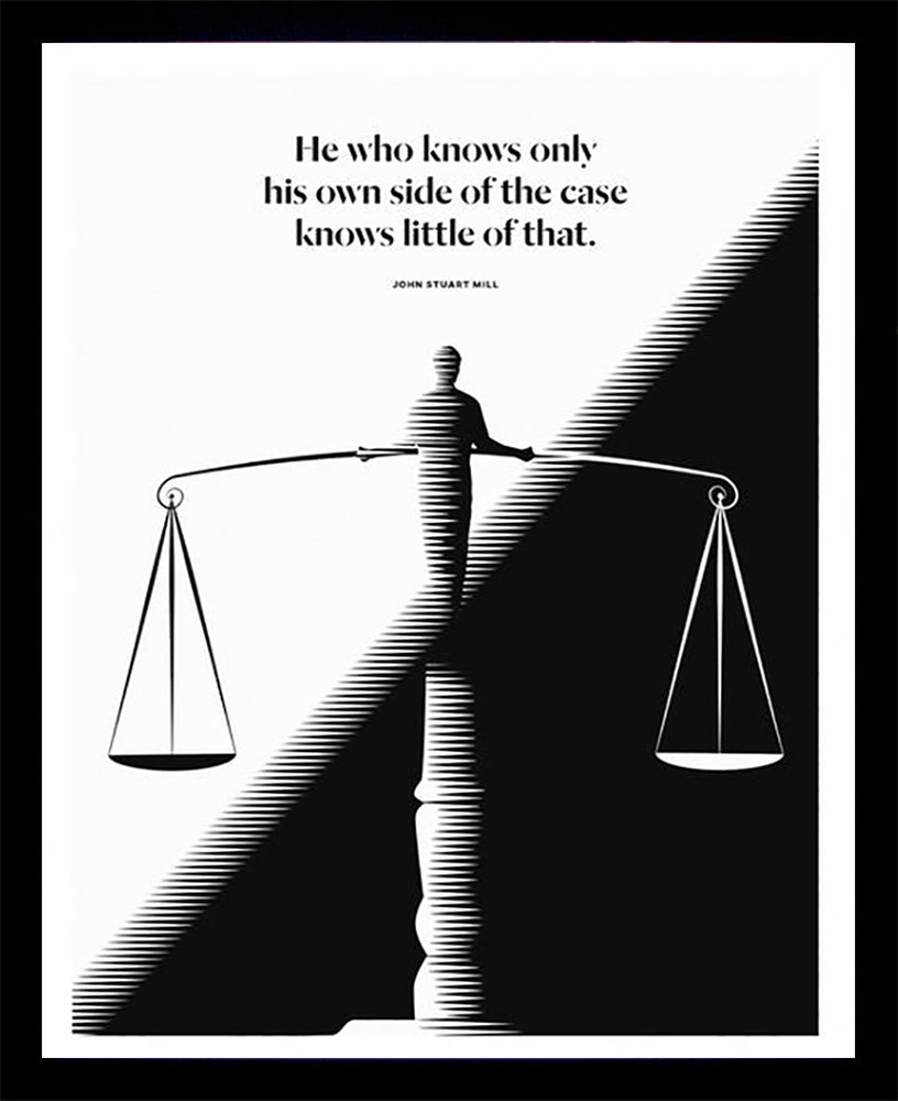 John Stuart Mill - He Who Knows Black Box Frame