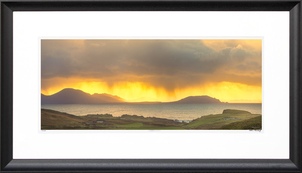 Belfast - Trawbreaga Sunset - Ltd Edition - Black Scoop Frame