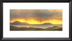 Belfast - Trawbreaga Sunset - Ltd Edition - Black Scoop Frame