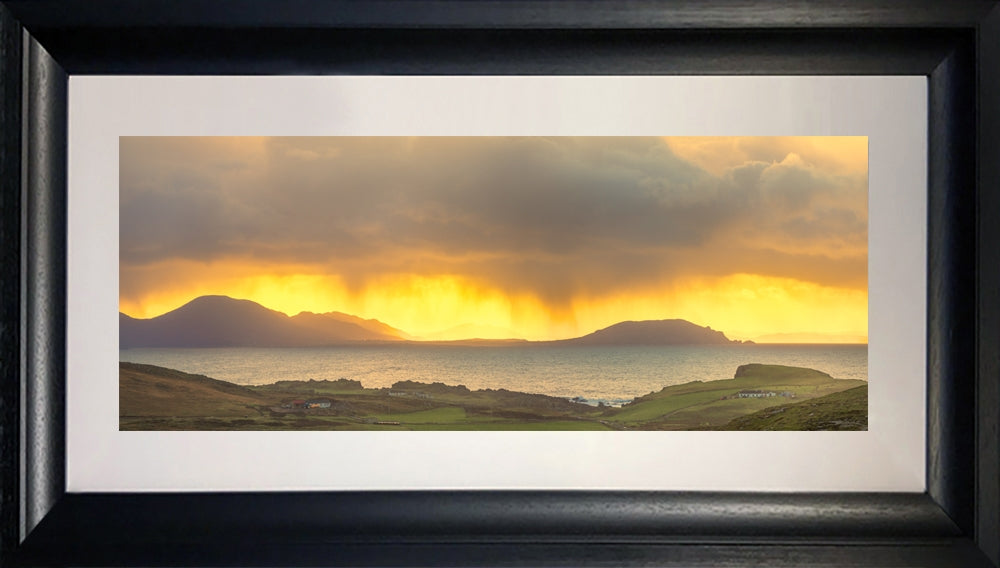 Belfast - Trawbreaga Sunset - Ltd Edition - Chunky Black Frame