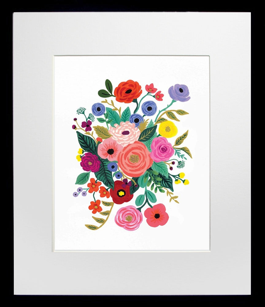 Juliet Rose Bouquet Black Frame