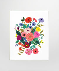 Juliet Rose Bouquet Unframed