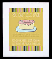 Just Eat The Cheesecake Frame Black