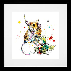 Print Open Edition Floral - Just Hanging Around-30 x 30-Black Box Frame (With Mount)