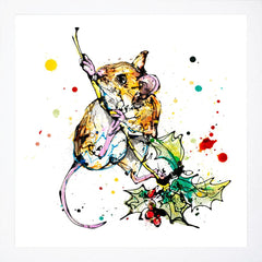 Print Open Edition Floral - Just Hanging Around-30 x 30-White Box Frame (No Mount)