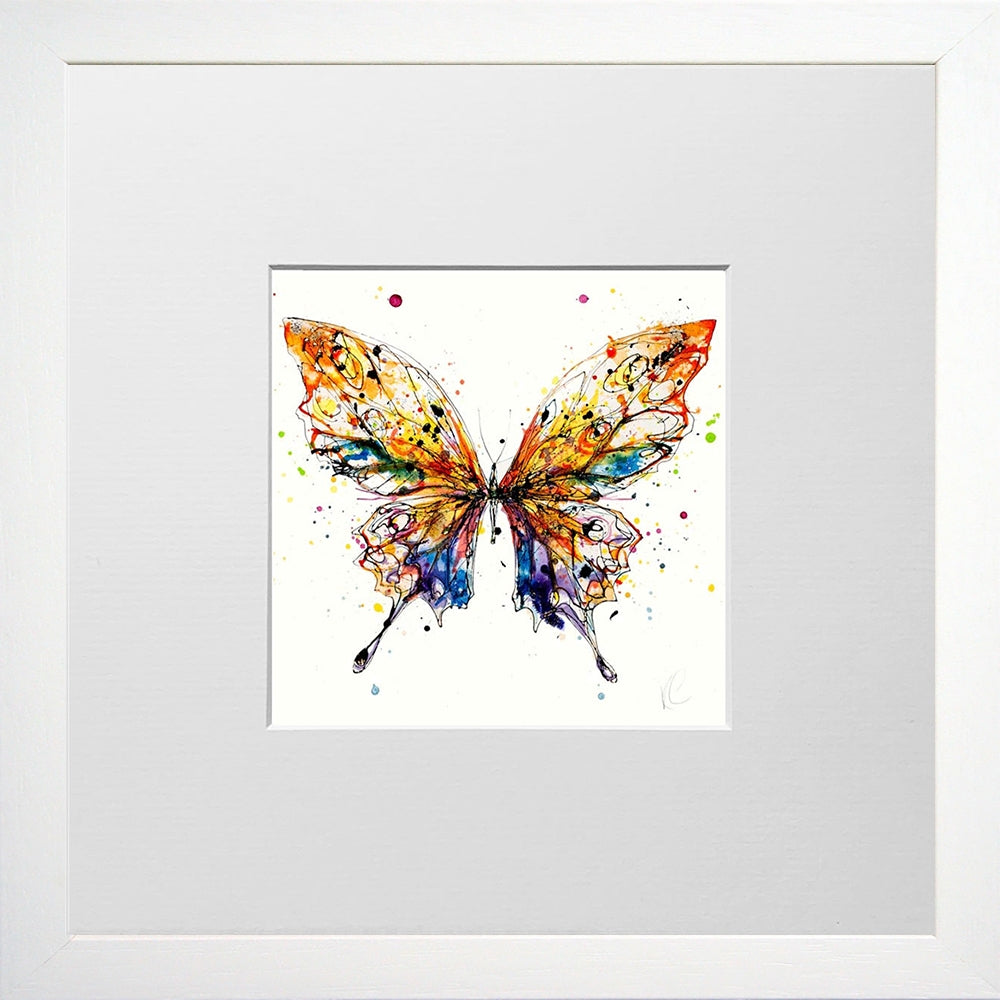 Print Open Edition Animals - Kaleidoscope -12 x 12-Small Flat White Frame