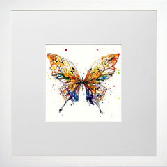 Print Open Edition Animals - Kaleidoscope -12 x 12-Small Flat White Frame