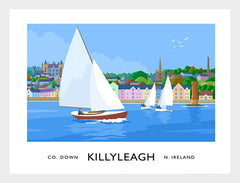 Co Down - Killyleagh Frame White 70x50