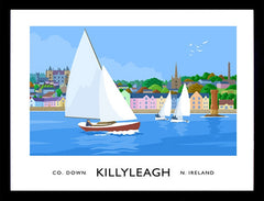 Co Down - Killyleagh Frame Black 70x50