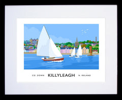 Co Down - Killyleagh Frame Black 40x30 With Mount