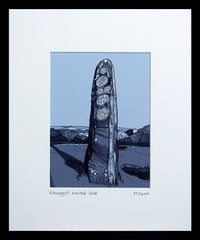 Kilnasaggart Inscribed Stone Small Flat Black Frame