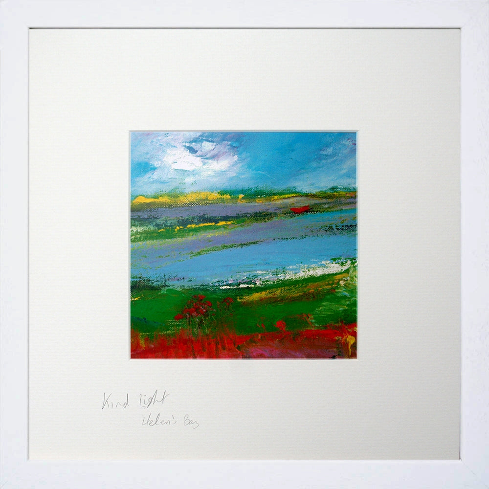 Print - Kind Light, Helen's Bay White Frame