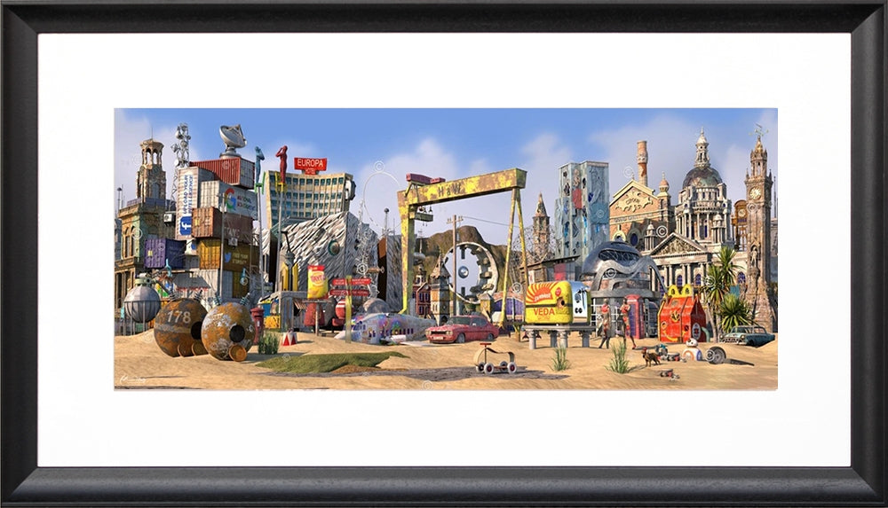 Dream Series Belfast - Kingdom Of Lagan-81 x 33-72 scoop Black Frame