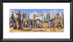 Dream Series Belfast - Kingdom Of Lagan-81 x 33-72 scoop Black Frame
