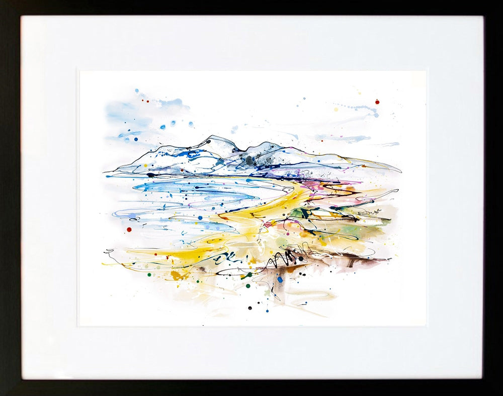 Print Ltd Edition Landscapes - Kingdom Of Mourne Black Wide Box Frame