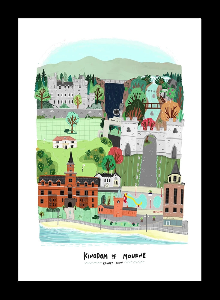 Places - Kingdom of Mourne - Black Frame