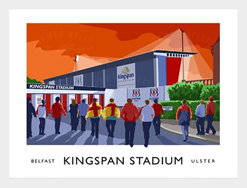 Belfast - Kingspan Stadium-40 x 30-White Box Frame (No Mount)