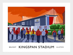 Belfast - Kingspan Stadium-70 x 50-White Box Frame (No Mount)