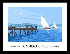 Co Down - Holywood Kinnegar Pier Frame Black 40x30 No Mount
