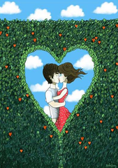 Kissing Couple Unframed