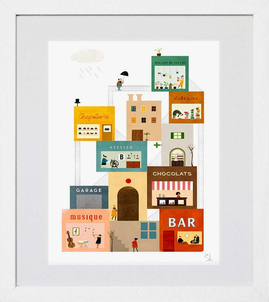 La Grand Rue White Frame