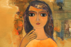 Lady In Orange Dress