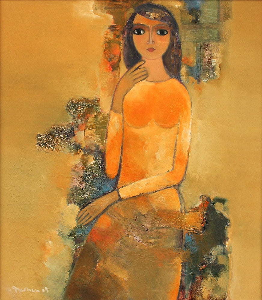 Lady In Orange Dress