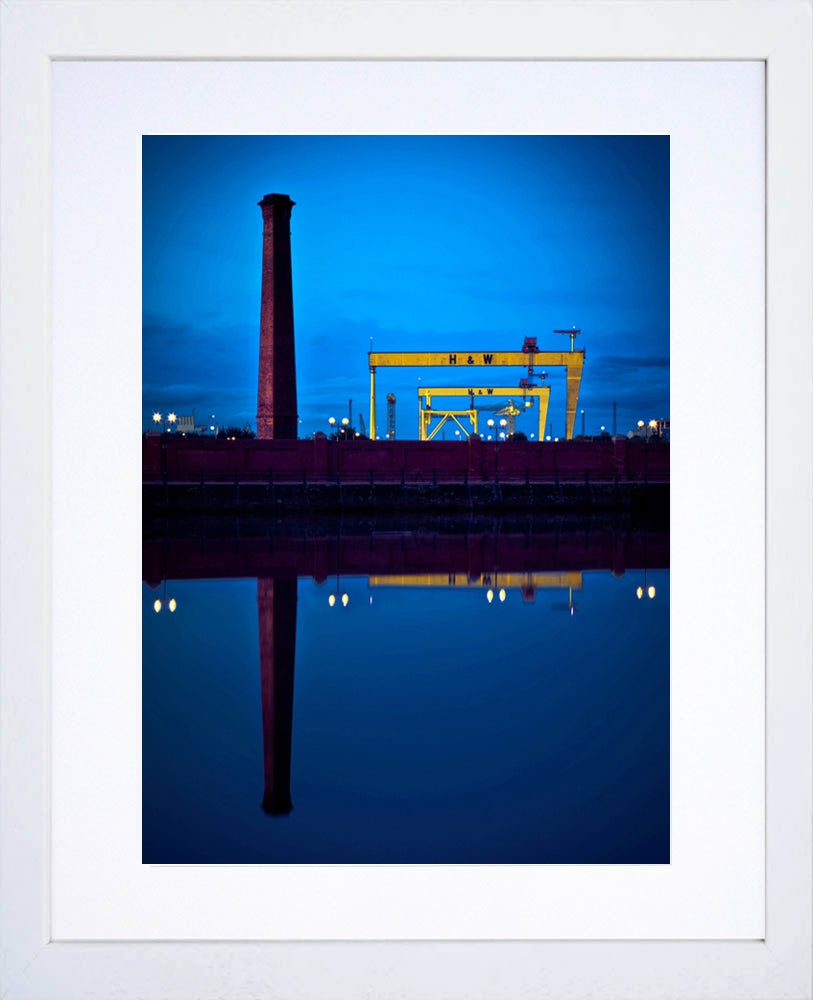 Belfast - Lagan Reflection Frame White