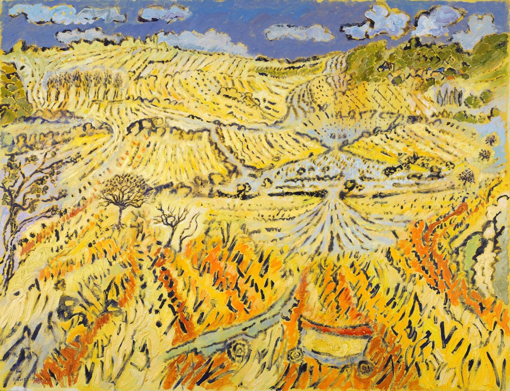 Landscape with Two Carts Unframed