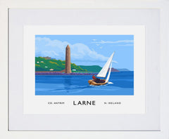 Co Antrim - Larne Frame White 40x30 With Mount