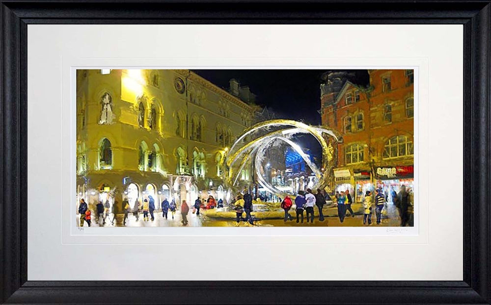 Belfast - Late Shopping Arthur Square Belfast Frame Black Moulded 71X45