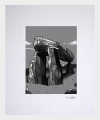 Legananny Dolmen-16 x 11.5-Small Flat White Frame