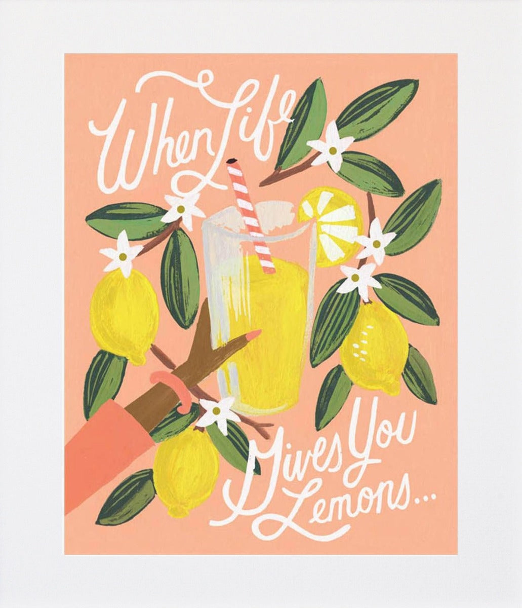 Lemons to Lemonade Unframed