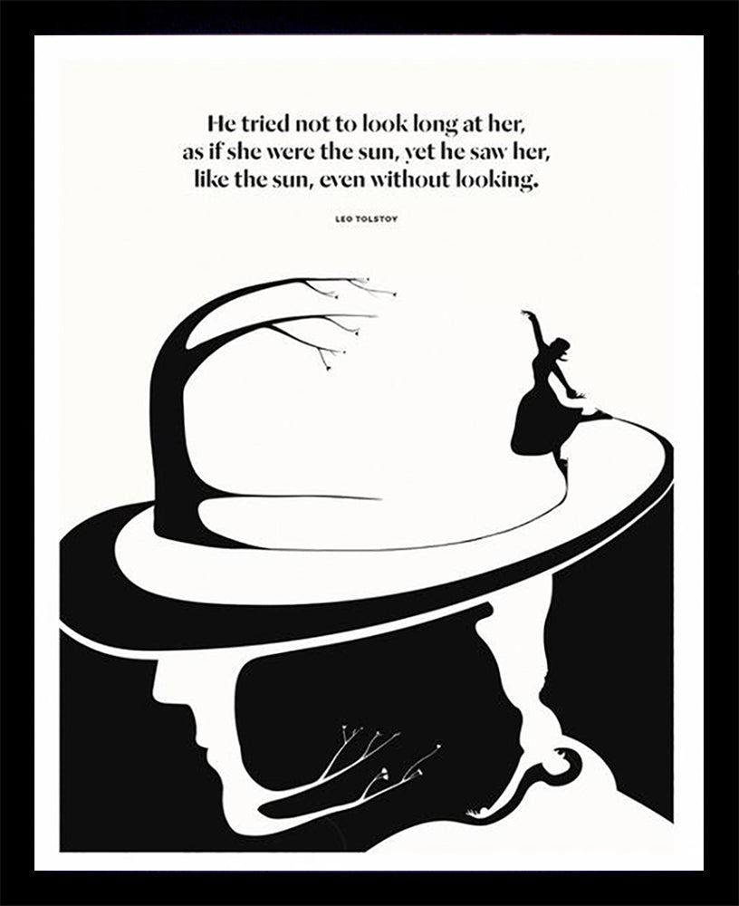 Leo Tolstoy - Sun Black Box Frame