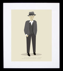 Leonard Cohen Frame Black